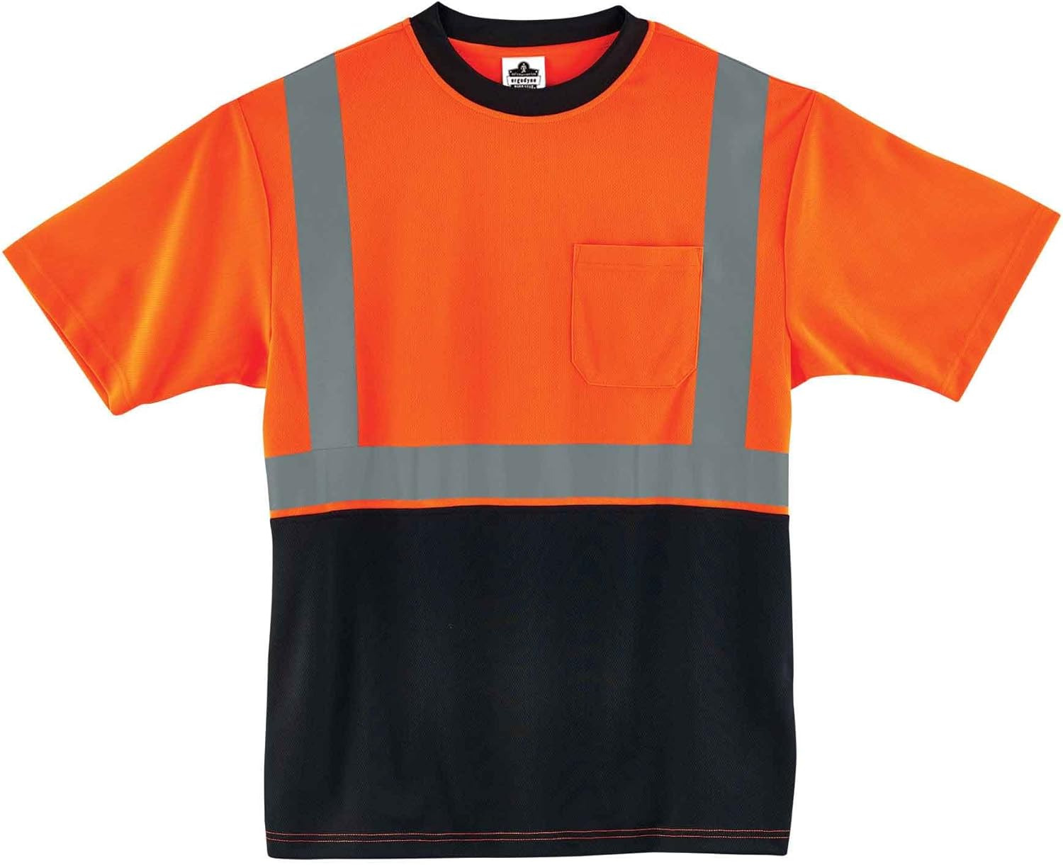 Ergodyne GloWear 8289BK Class 2 Hi-Vis Black Front T-Shirt