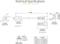 StarTech.com Green Dot Hospital-Grade Power Cords and Extension Cords (NEMA 5-15P to C13 / 5-15R)