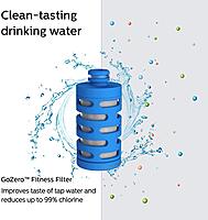 Philips Water GoZero Fitness Filters, Replacement Filter Cartridge, Activated Carbon Fiber Filter, for GoZero Active Bottle, (3 Counts), AWP287/37 Fitness 3 Count (Pack of 1)