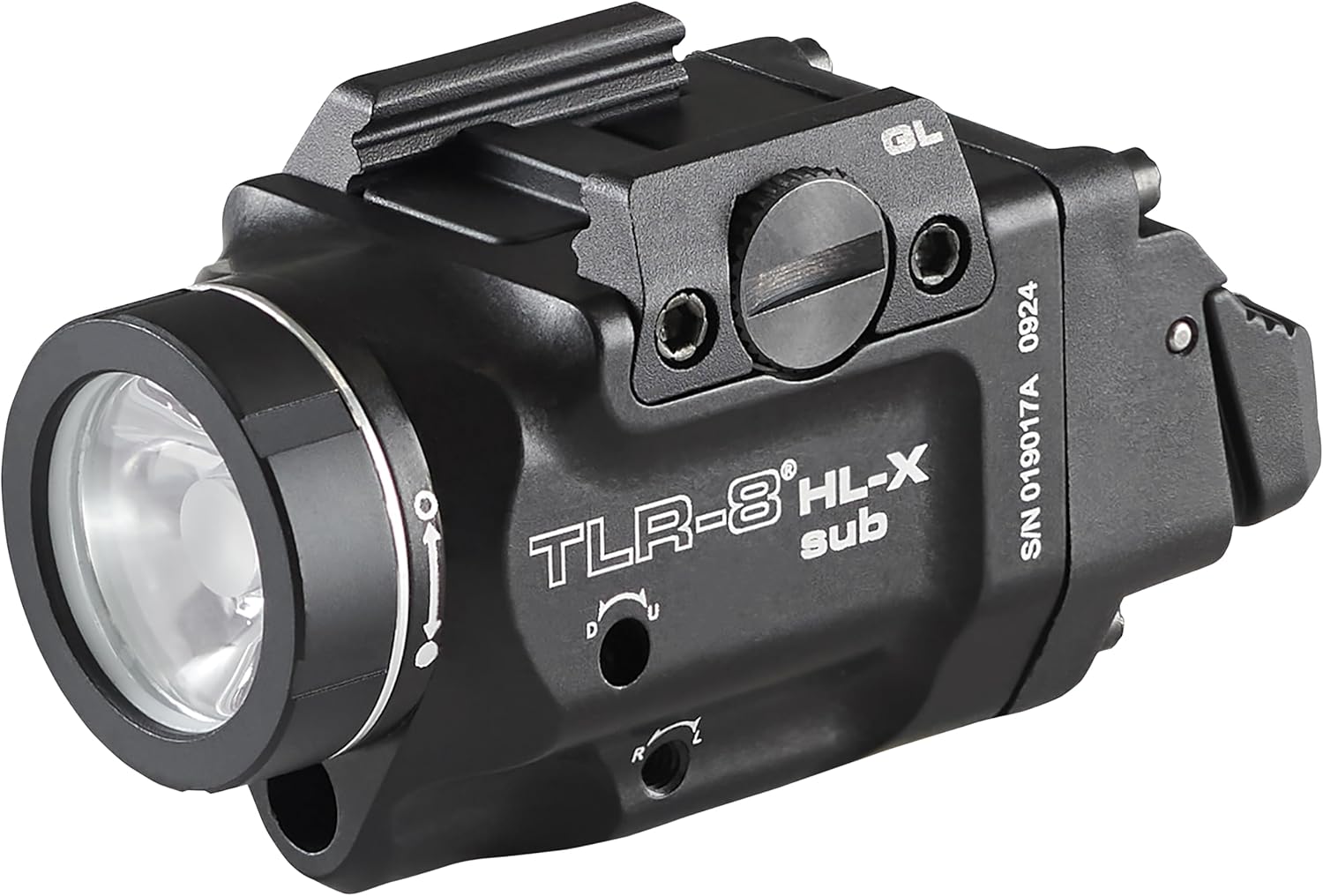 Streamlight 69466 TLR-8 HL-X sub USB 1000-Lumen Weapon Rail-Mounted Rechargeable Tactical Flashlight with Integrated Red