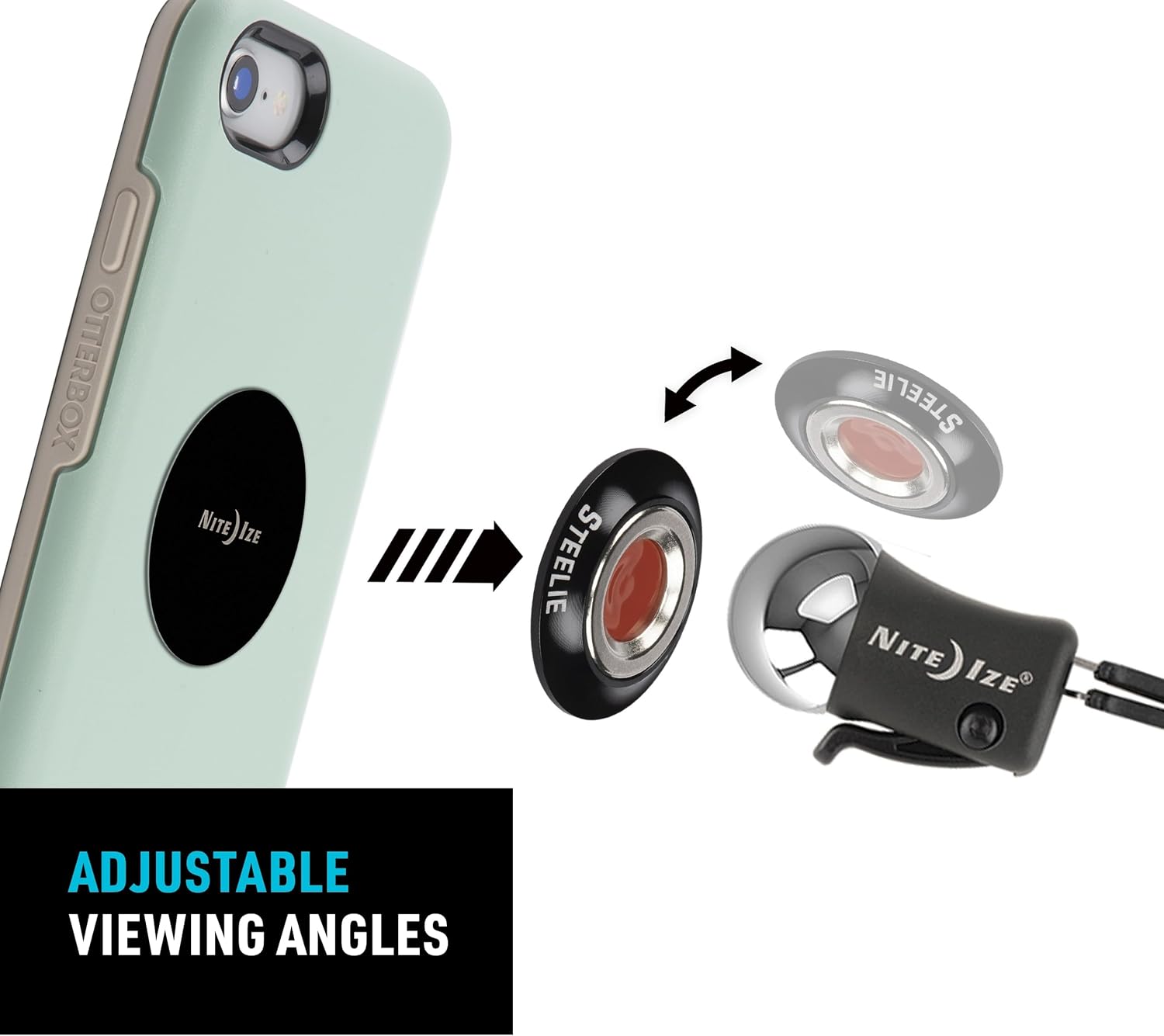 Nite Ize Steelie Vent Kit - Magnetic Phone Mount for Car Vents