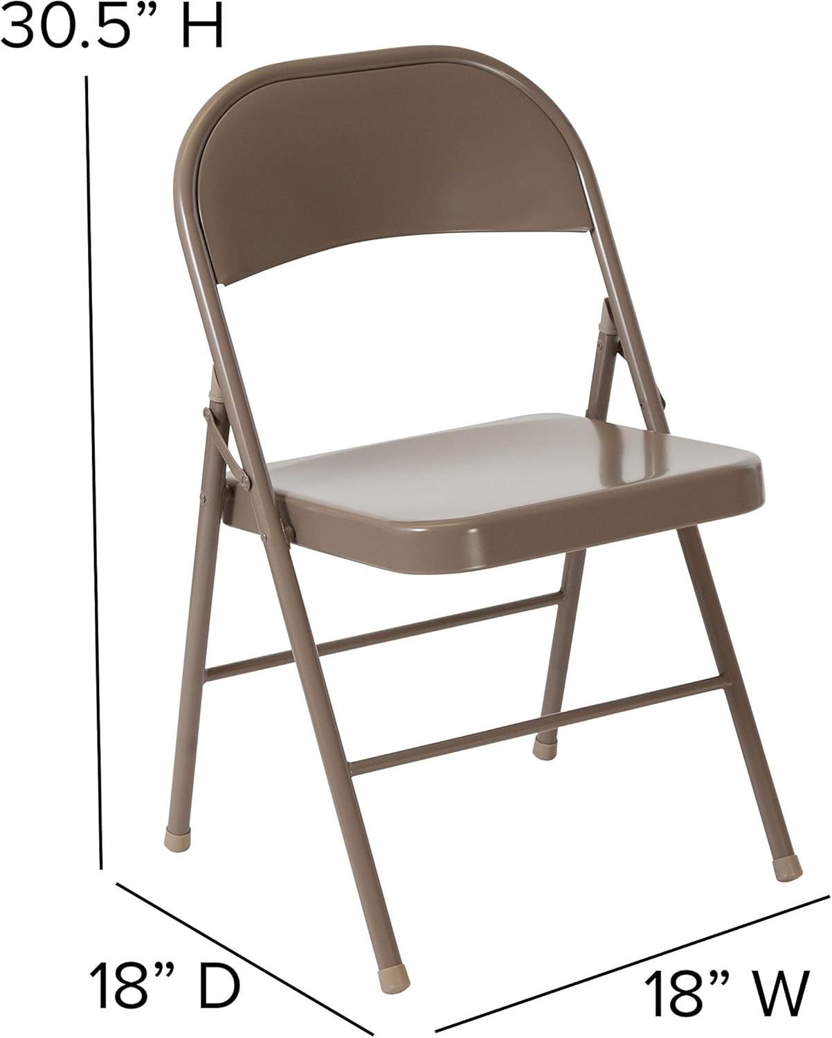 Flash Furniture HERCULES Series Double Braced Metal Folding Chair