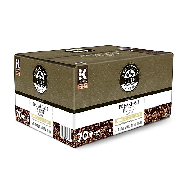 Executive Suite Breakfast Blend Coffee Keurig® K-Cup® Pods, Box of 70 Pods