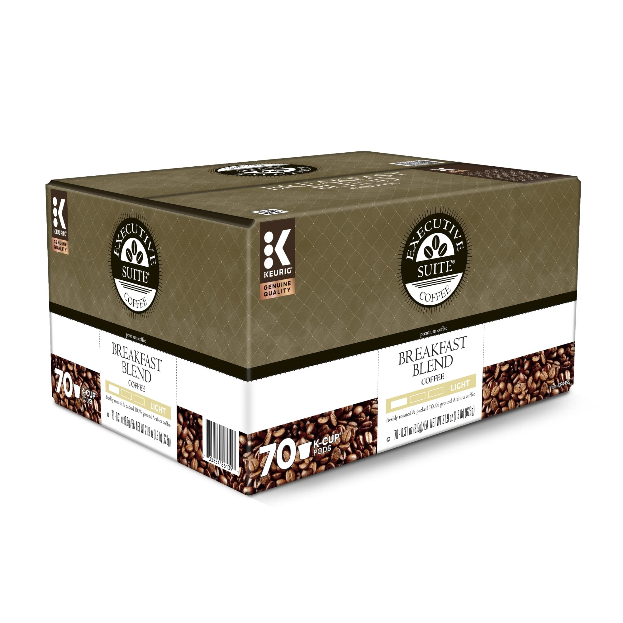 Executive Suite Breakfast Blend Coffee Keurig® K-Cup® Pods, Box of 70 Pods