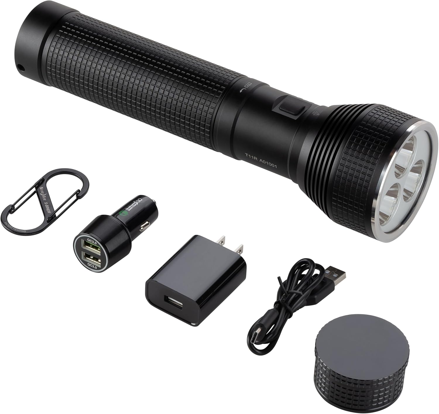 Nite Ize INOVA T11R Rechargeable Tactical Flashlight and Power Bank - Long Range 5800 Lumen Waterproof Flashlight