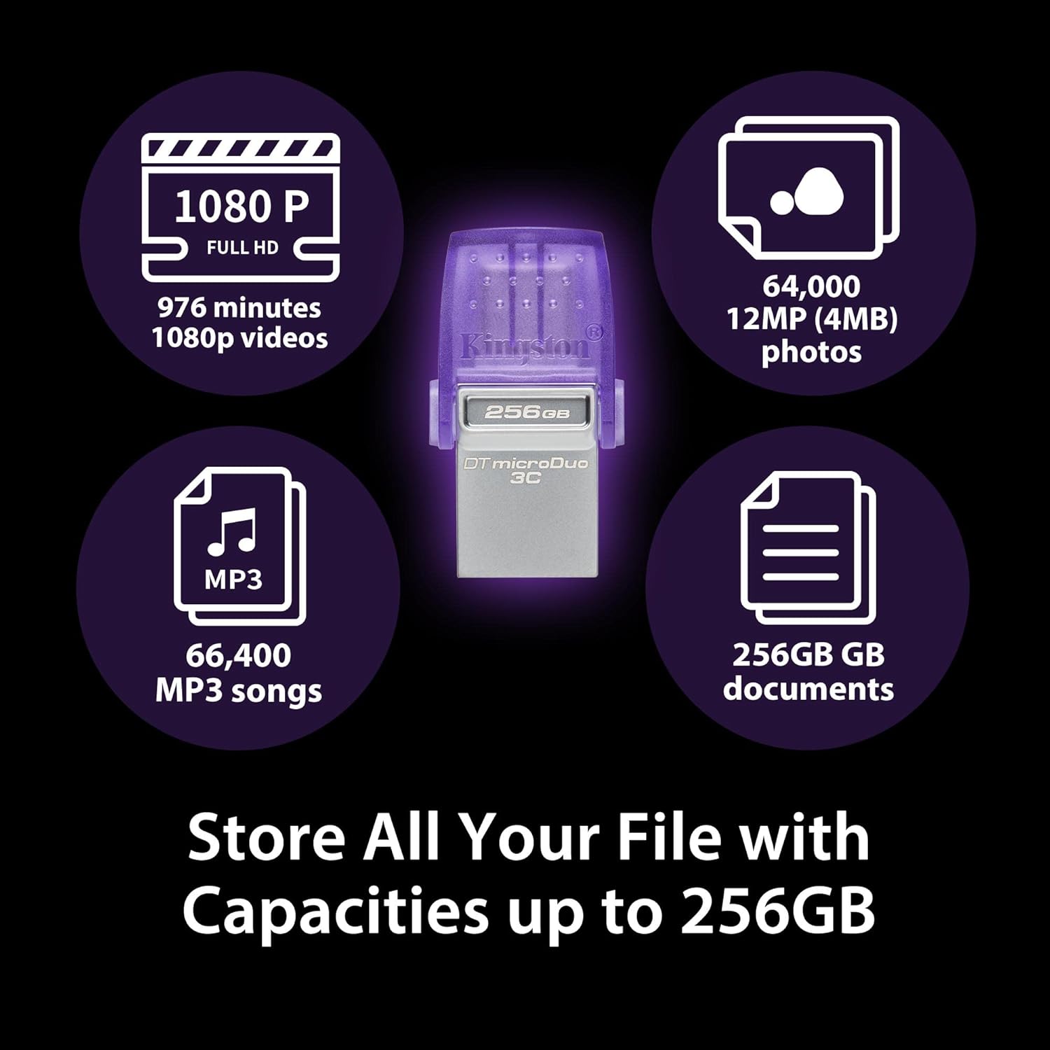 Kingston DataTraveler microDuo 3C USB-C & USB-A Flash Drive