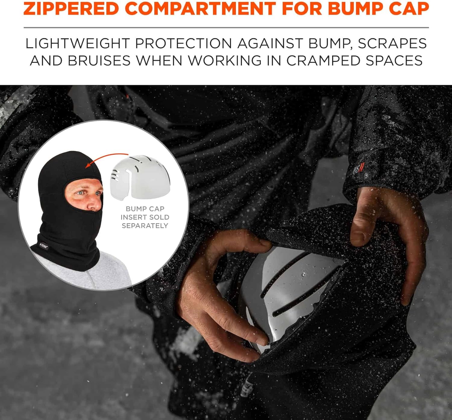 ERGODYNE N-Ferno 6893Z Zippered Balaclava Face Mask