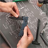 SOG Trident AT Ambidextrous Professional Partially Serrated Folding Knife | Cryo D2 Stainless Steel Blade