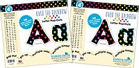 Barker Creek 4" Letter Pop-Outs 2-Pack, Over The Rainbow, Jazz Up Your Bulletin Boards with These Colorful Letters, 510 Upper and Lowercase Letters, Numbers & Punctuation Marks, 4" (3636)