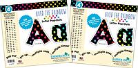 Barker Creek 4" Letter Pop-Outs 2-Pack, Over The Rainbow, Jazz Up Your Bulletin Boards with These Colorful Letters, 510 Upper and Lowercase Letters, Numbers & Punctuation Marks, 4" (3636)