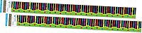 Barker Creek Double-Sided Border, Neon Stripes & Flower Power, Trim Out Bulletin Boards and Create Colorful Displays with 70' of Designer Double-Sided Border, 3" x 70', Pack of 2 (4021)