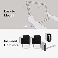 U Brands Magnetic Dry Erase Board, 20"x16", Silver Aluminum Frame, includes Marker and Magnet