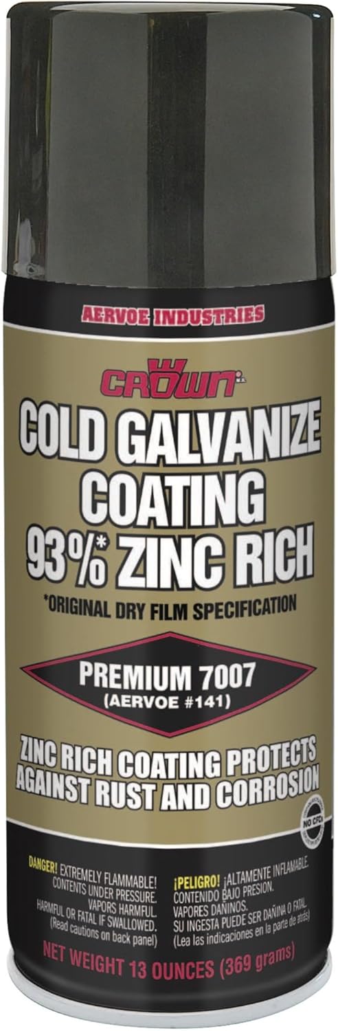 Aervoe Cold Galvanizing Compound, 16 oz Aerosol Can