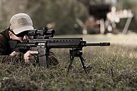 Trijicon VCOG 1-6x24 with Segmented Circle/Crosshair MIL Govt. Reticle and Thumb Screw Mount, Red