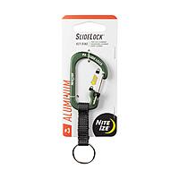 Nite Ize SlideLock Key Ring, Locking Carabiner Key Chain with Webbing