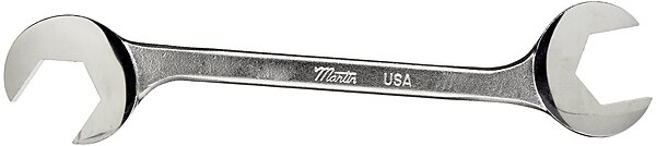 Martin 3724 Forged Alloy Steel 1-3/8" x 1-3/8" Opening 15 and 60 Degree Angle Hydraulic Wrench, 12.50" Overall Length