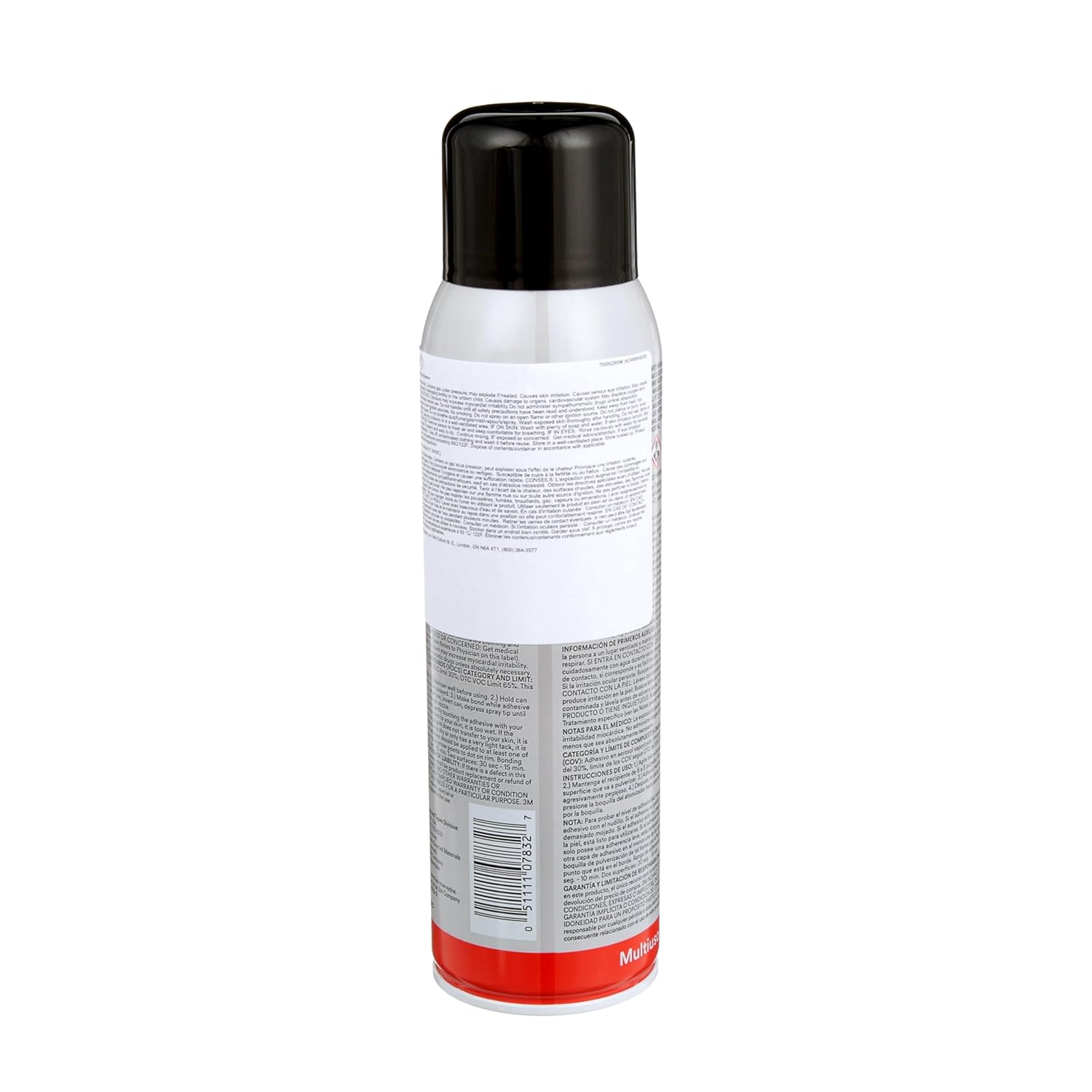 3M Multi-Purpose Spray Adhesive 27, Clear, 16 fl oz Can (Net Wt 13.05 oz), 1 Can, NOT FOR SALE IN CA AND OTHER STATES