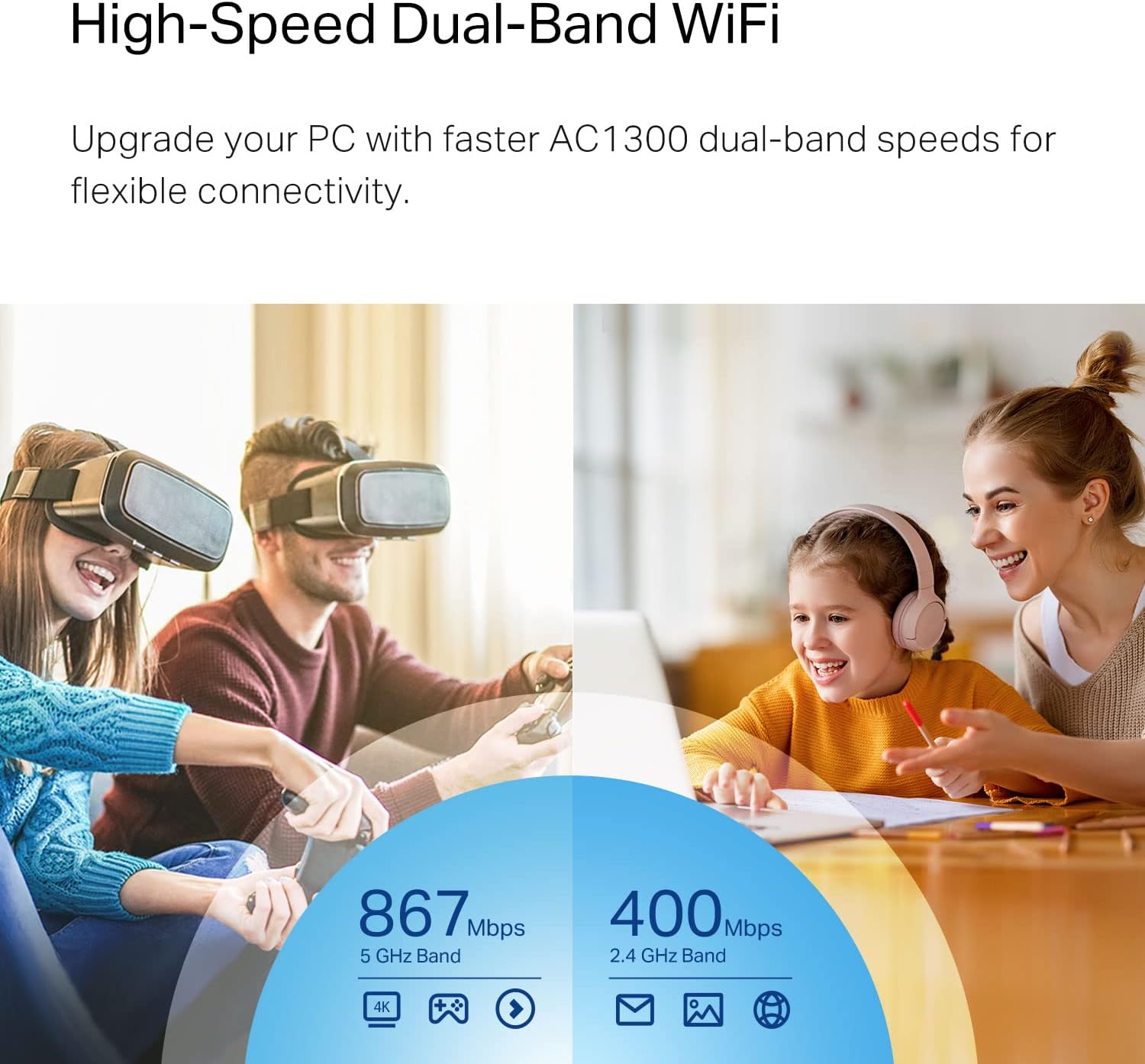 TP-Link Archer Nano USB WiFi Adapter for PC - Dual-Band Travel-Size
