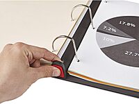 Universal 30711 Push-Open Deluxe Plus D-Ring View Binder, 1-Inch Capacity, 8-1/2 x 11, Black