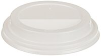Genuine Joe Ripple Hot Cup Protective Lids, 10 - 16 Oz, White, Pack Of 50