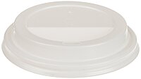 Genuine Joe Ripple Hot Cup Protective Lids, 10 - 16 Oz, White, Pack Of 50