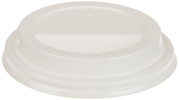 Genuine Joe Ripple Hot Cup Protective Lids, 10 - 16 Oz, White, Pack Of 50