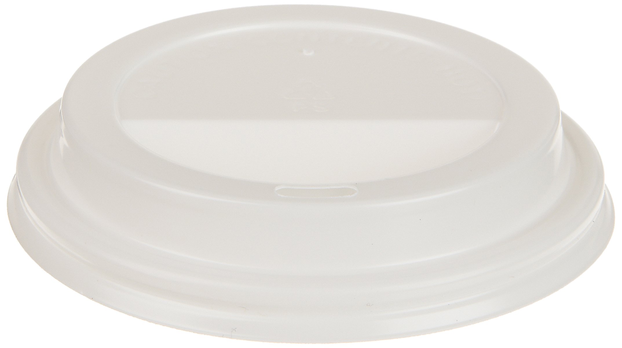 Genuine Joe Ripple Hot Cup Protective Lids, 10 - 16 Oz, White, Pack Of 50