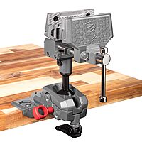 Real Avid Vise - 360° Swiveling Bench Vise for Optimal Positioning, Versatile Applications, 5" Jaw Width Vise for Cleaning
