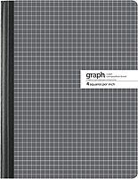 Office Depot Marble Quad Composition Book, 7 1/2in. x 9 3/4in., Quadrille Ruled, 100 Sheets, Black/White, 09926-09021