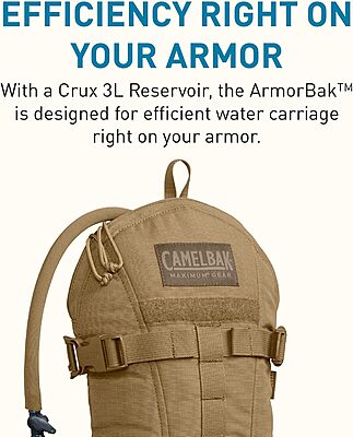 CAMELBAK Armorbak Tactical Hydration Pack with 3L/100oz Mil Spec Crux Reservoir