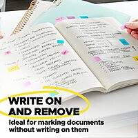 Post-it Flags, .94 in. x 1.7 in., 8 Dispensers, 20 Flags/Dispenser, Assorted Colors, Back to School Supplies for Students, Flags for Textbooks