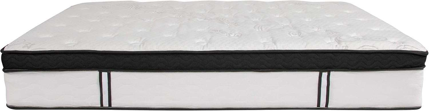 FLASH FURNITURE Capri Comfortable Sleep 12" Hybrid Pocket Spring and Foam Mattress in a Box