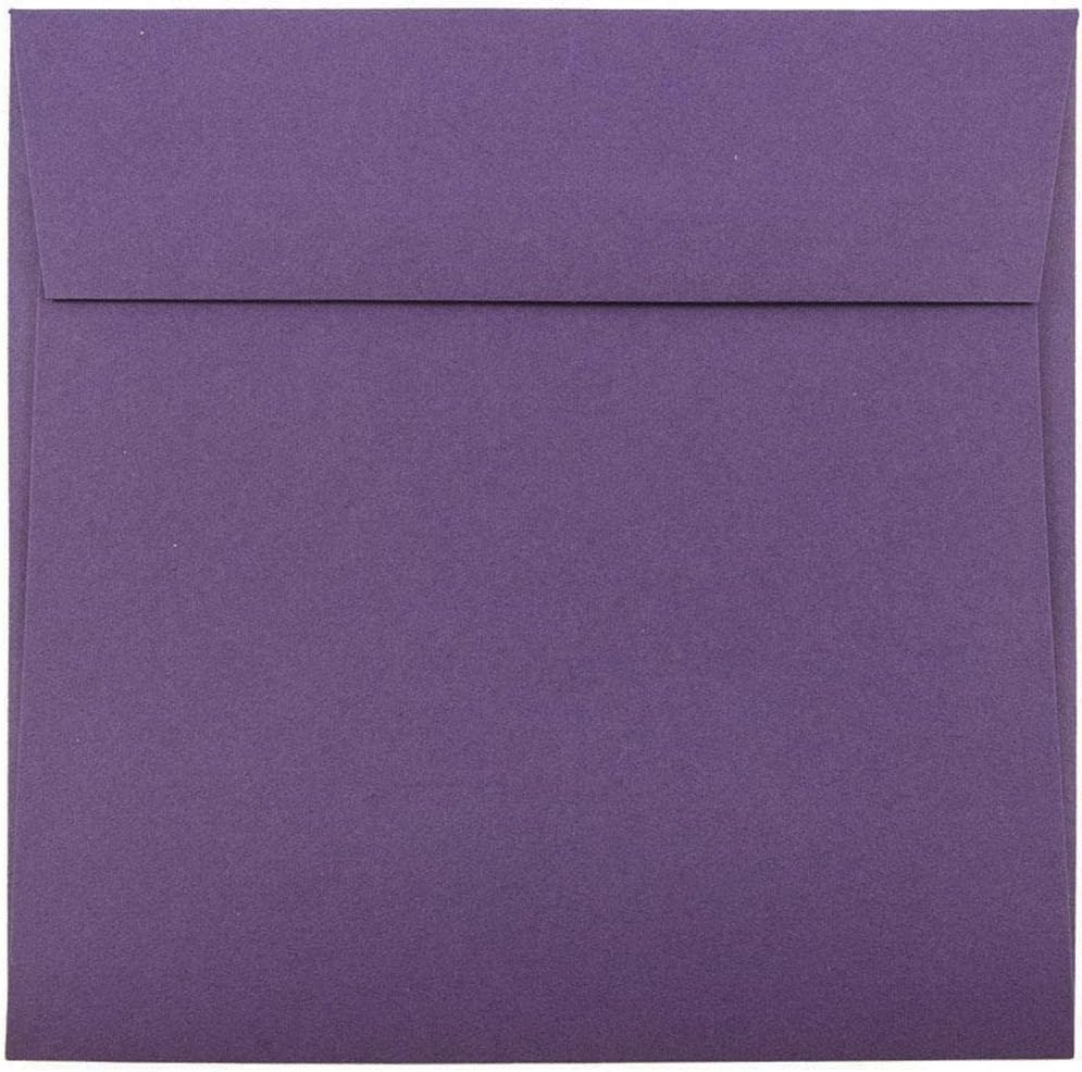 JAM PAPER Premium Dark Purple Invitation Envelopes - 25/Pack