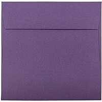 JAM PAPER Premium Dark Purple Invitation Envelopes - 25/Pack