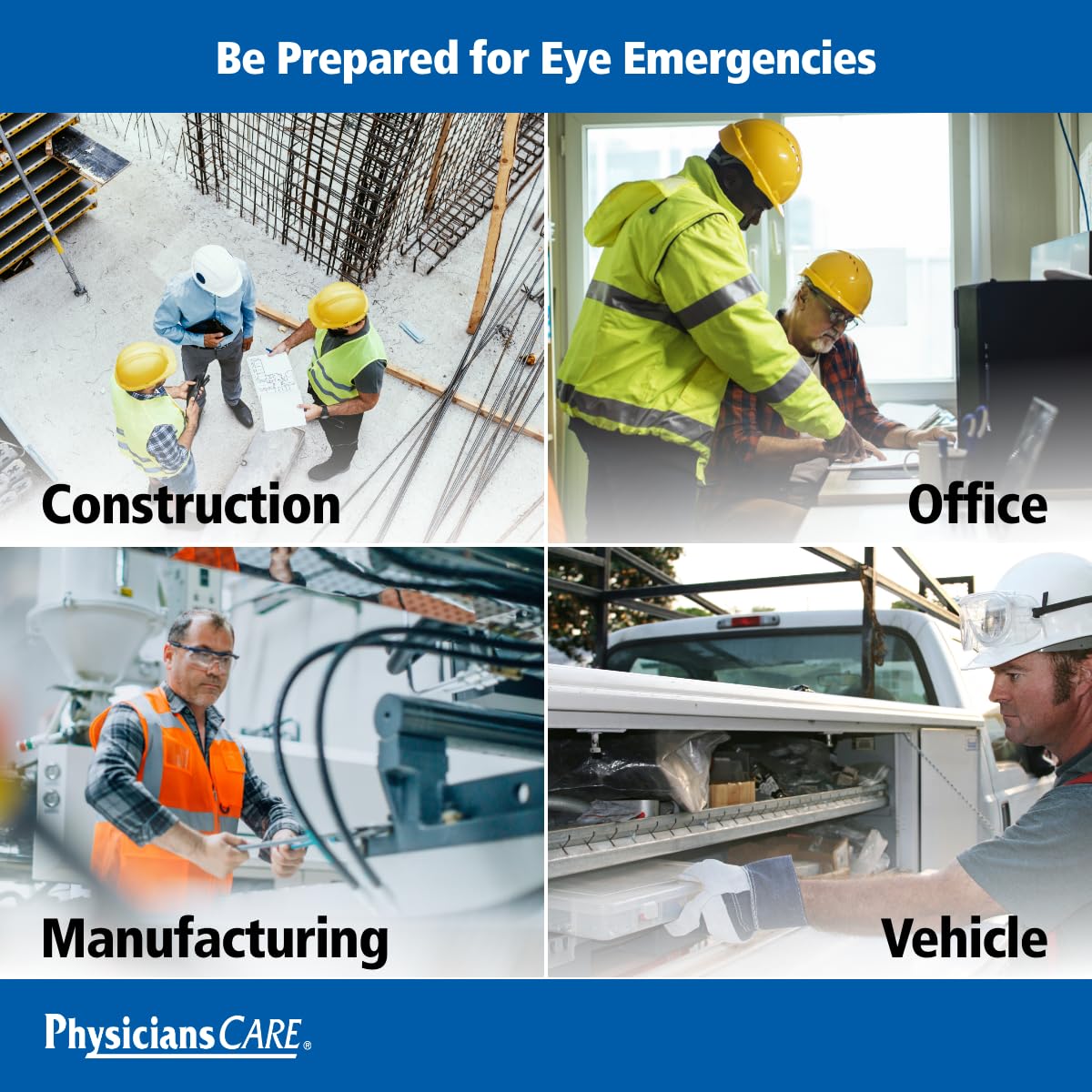 PhysiciansCare Eye Wash Solution, Sterile Isotonic Buffered Solution for Flushing & Irrigating Eyes