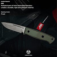 BENCHMADE Bushcrafter 163 Survival Fixed-Blade Knife