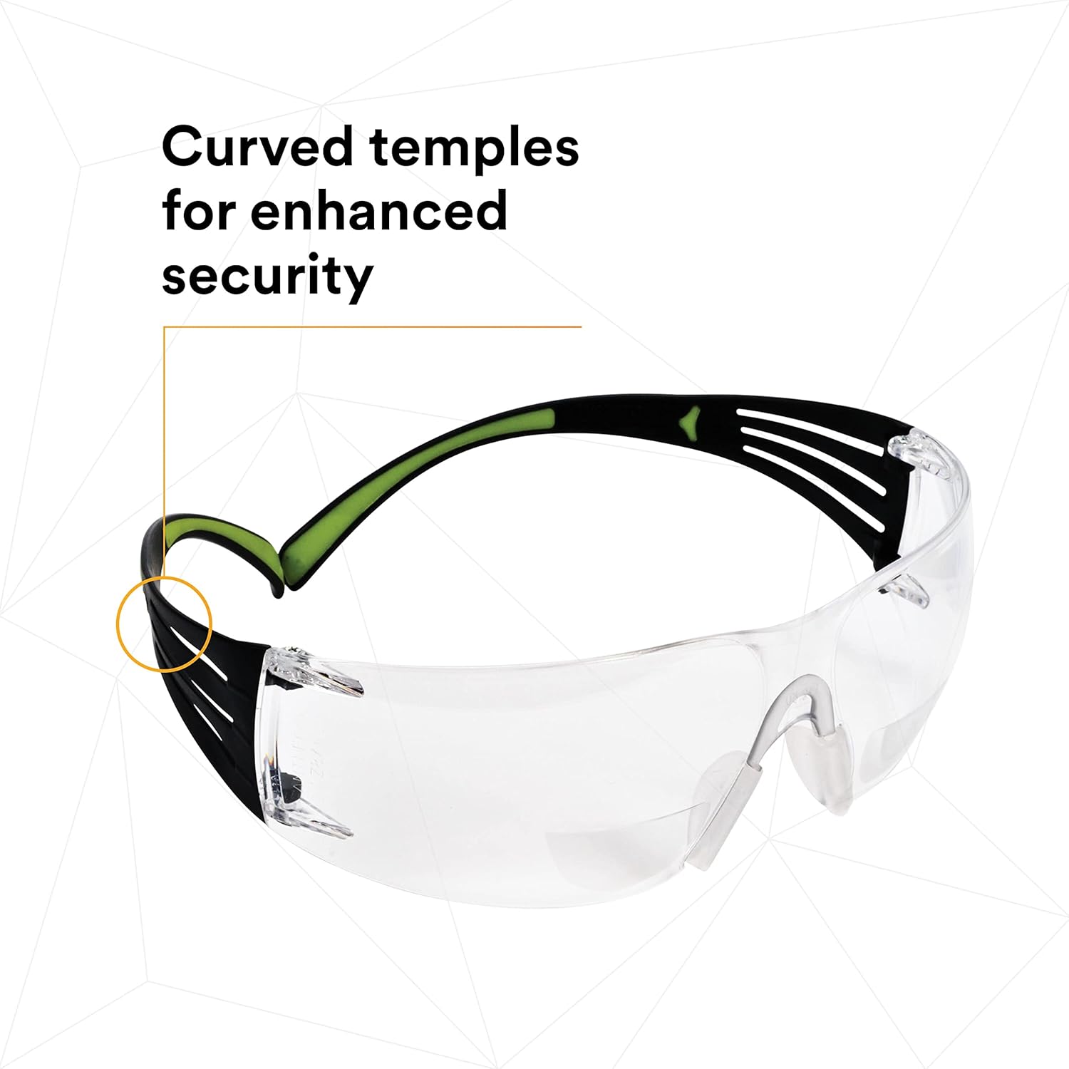 3M SecureFit Protective Eyewear, Polycarbonate Frame, SF420AF 400 Series, Anti-Fog Lens, +2.0 Diopter, One Size