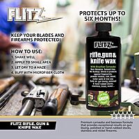 Flitz Rifle, Gun, Knife Wax - 7.6oz Bottle of USA-Made, Premium Beeswax & Carnauba Wax to Polish, Protect