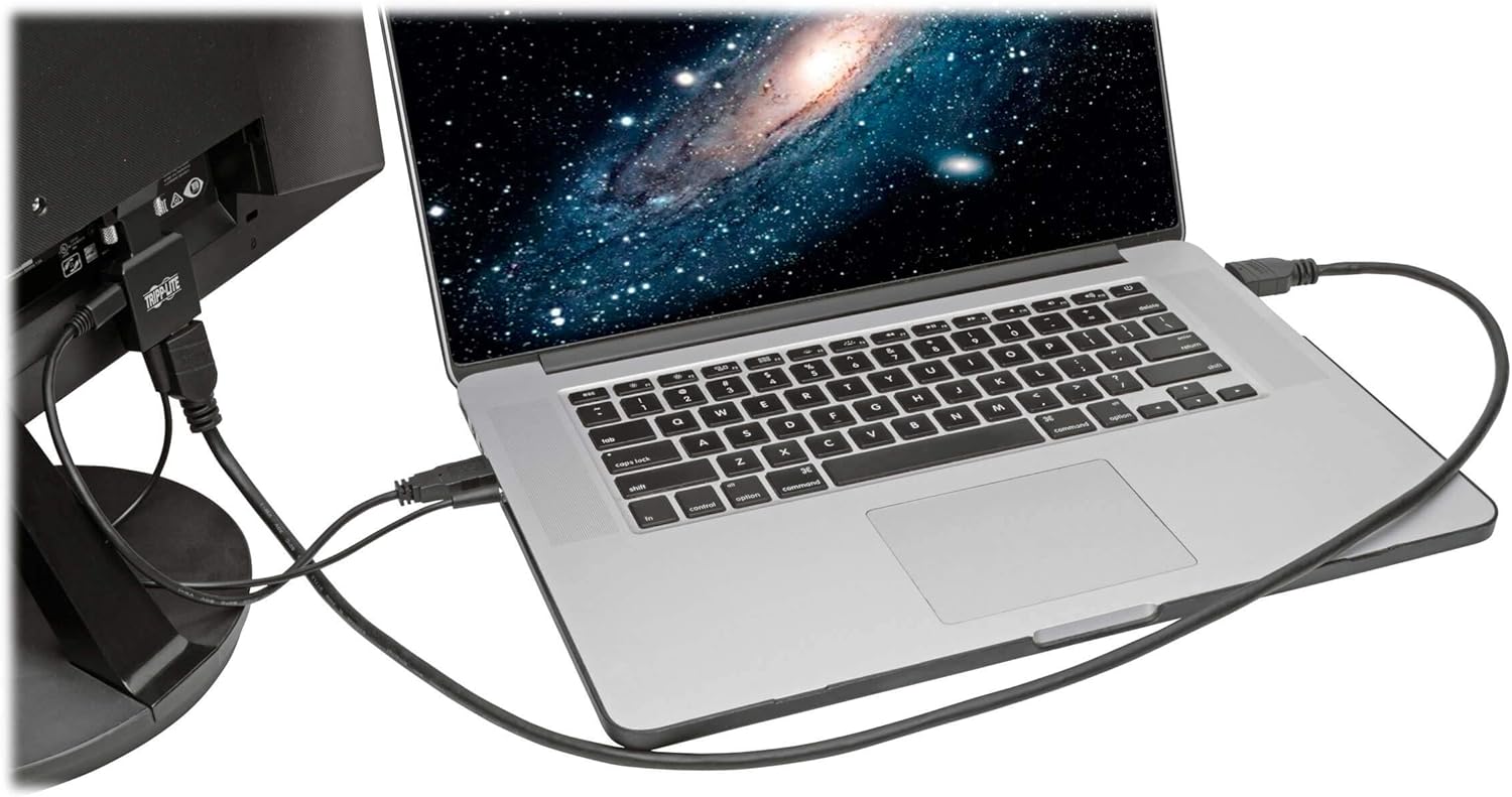 Tripp Lite Active HDMI to VGA Adapter (F/M), HDMI Audio Extractor, Female HDMI to Male VGA, 1080p @ 60 Hz