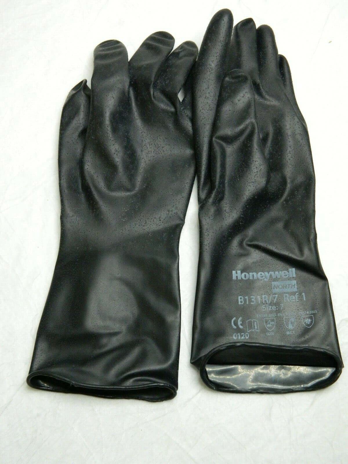 Honeywell B131R/7 Work Gloves, Unsupported Butyl, Size 7