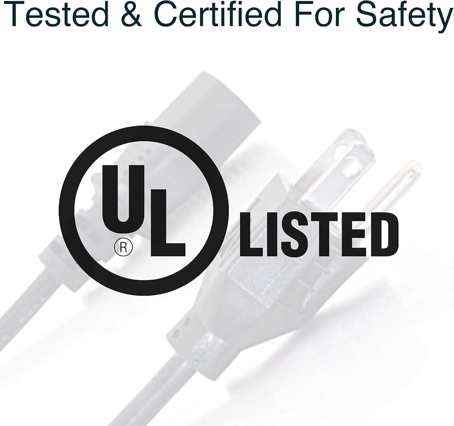 C2G Replacement AC Power Cord NEMA 5-15P to IEC C13 (18 AWG)