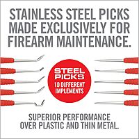 Real Avid Stainless Steel Gun Cleaning Picks for Firearm Cleaning and Maintenance