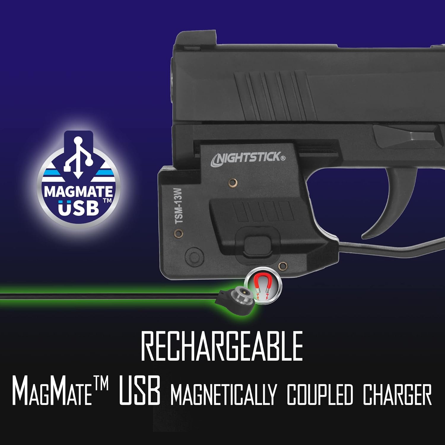 Nightstick TSM-13W 150-Lumen Rechargeable Tactical Mounted Light (White Light Only) for Sig Sauer P365/365XL/365SAS