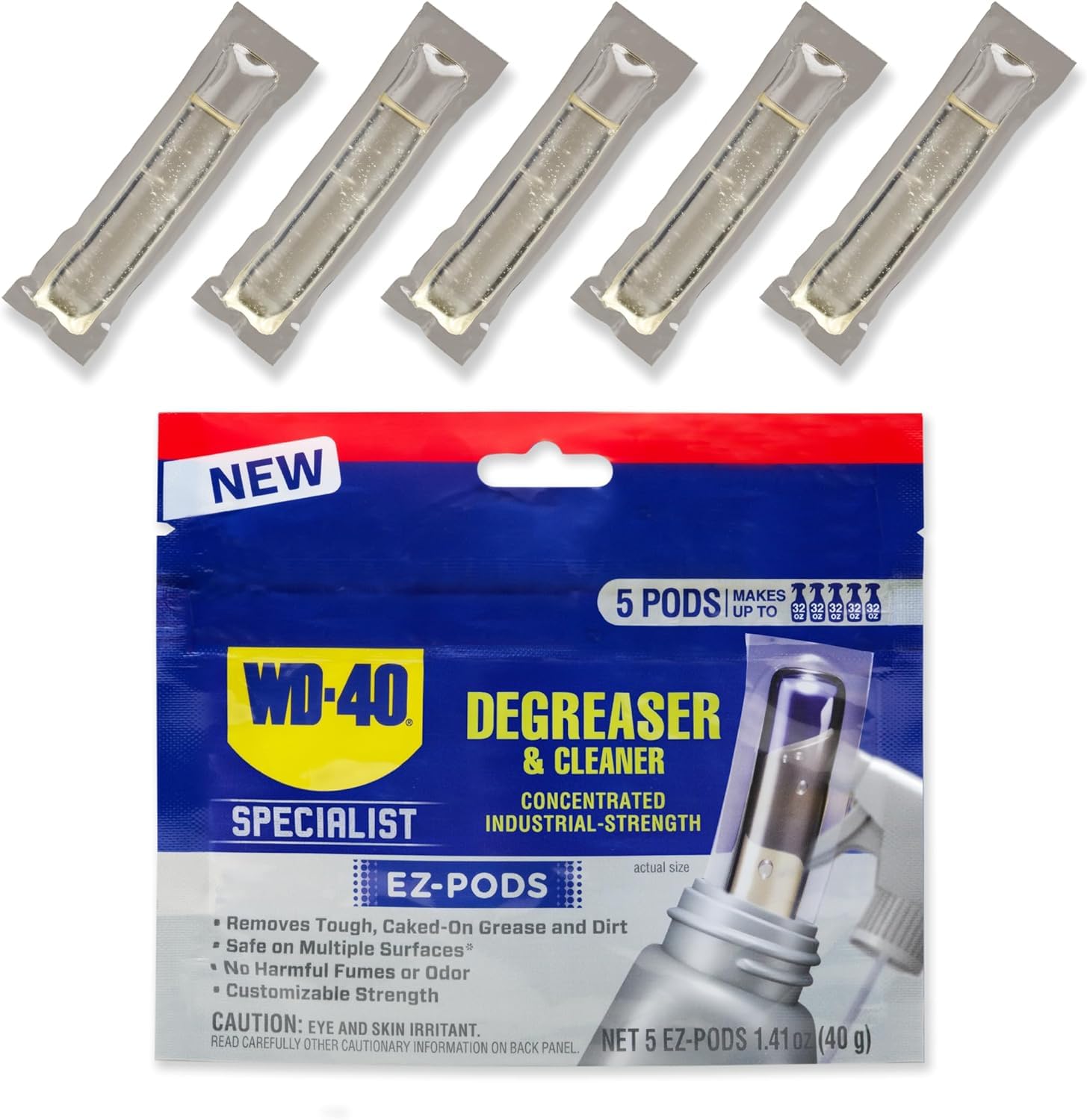 WD-40 Specialist Degreaser and Cleaner EZ-PODS Unscented Customizable Industrial-Strength Concentrate