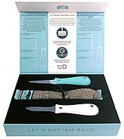 Toadfish Oyster Shucker's Bundle, Oyster Knife Shucker Set - Oyster Shucking Knives & Cut-Resistant Shucking Cloth