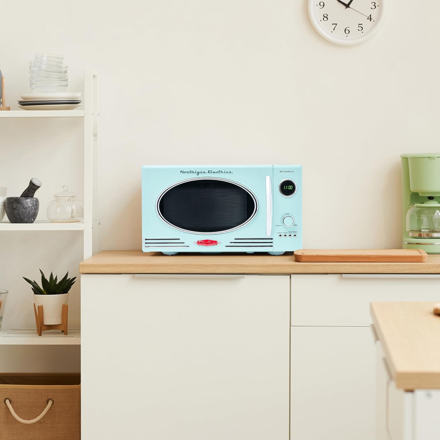 Nostalgia Retro Countertop Microwave Oven