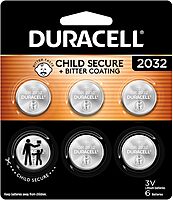 Duracell 2032 Lithium Battery, 6 Count (Pack of 1), Child Safety Features, Compatible with Key Fob, Tea Light Candles and Other Devices, CR2032 Battery