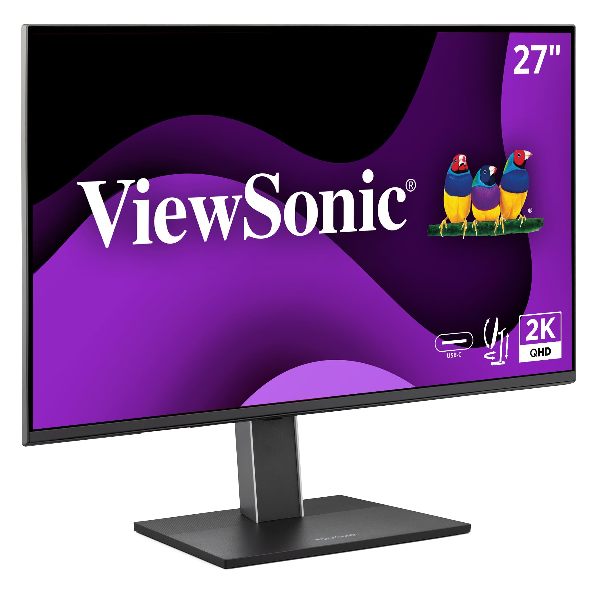 VIEWSONIC VG Ergonomic IPS Monitor with 65W USB-C, 100Hz, 5-Port USB Hub, HDMI & DisplayPort