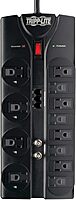 TRIPP LITE 12-Outlet Surge Protector Power Strip with Tel/Modem Protection, 8 ft Right-Angle Cord