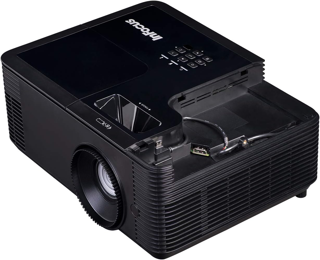 InFocus IN2136 DLP WXGA 4500 Lumens, 1.3X Zoom, 3X HDMI, VGA, 3D and Wi-Fi Ready TechStation Projector